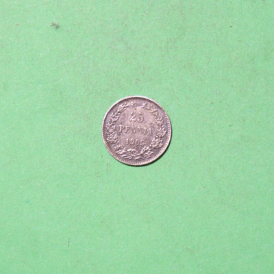 Hopea 25 penniä 1909