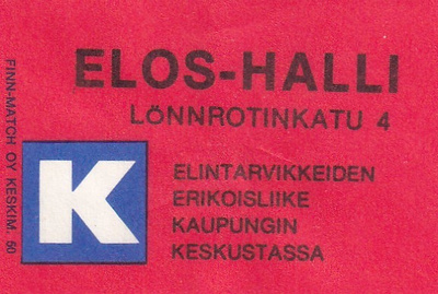 ELOS - HALLI. Lönnrotinkatu 4 ,  b426