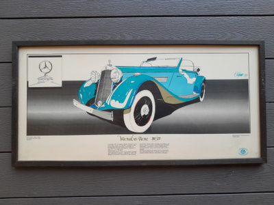 Mercedes-Benz 290/320 Vintage Taulu 45,5 x 25,5 cm