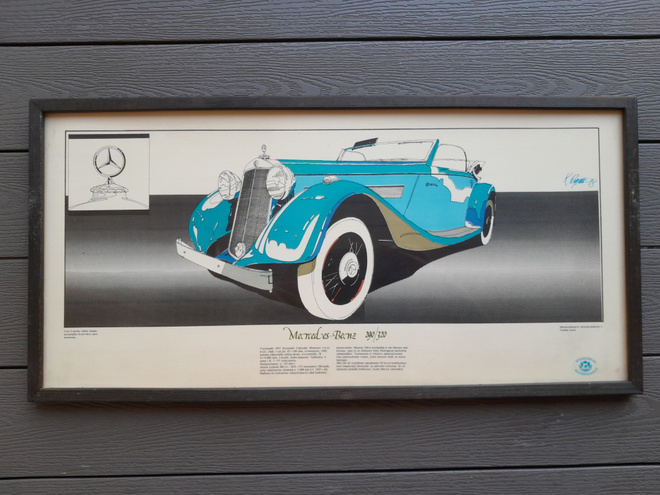 Mercedes-Benz 290/320 Vintage Taulu 45,5 x 25,5 cm