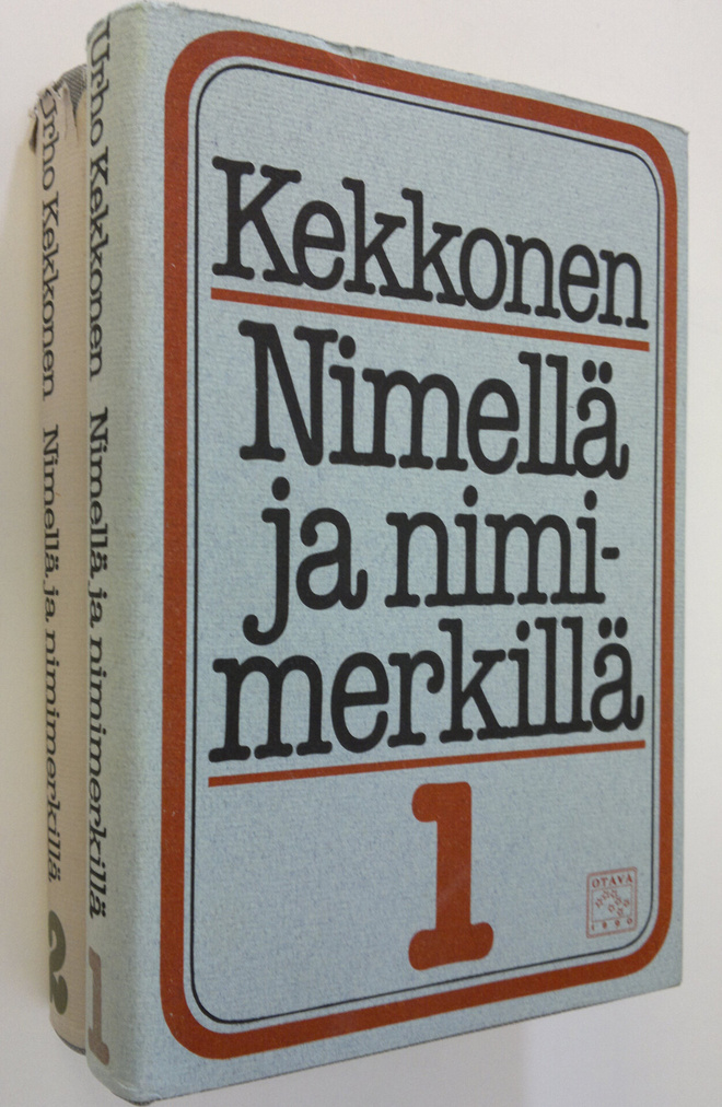 Urho Kekkonen : Nimellä ja nimimerkillä 1-2