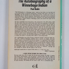 Paul Radin : The autobiography of a Winnebago Indian - pikkukuva 2