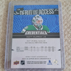 2023-24 Upper Deck Credentials Blue Matt Murray #139 /149 - pikkukuva 2