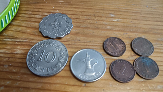 Ulkomaalaisia kolikoita