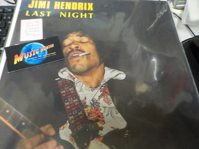 JIMI HENDRIX - LAST NIGHT GER-81 LIVE LP EX-/EX