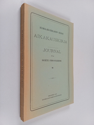 Suomalais-ugrilaisen seuran aikakauskirja - journal de la...