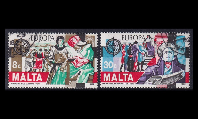 Malta 661-2 o Europa historiallisia tapahtumia (1982)