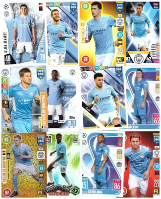 12 x MANCHESTER CITY sis. 2 x Erikoiskorttia