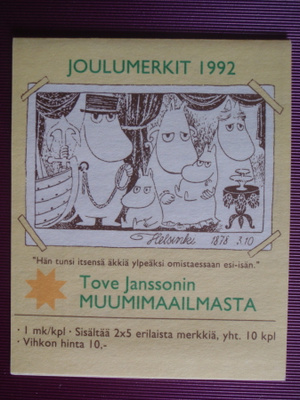 Tove Jansson joulumerkit vuodelta 1992