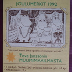 Tove Jansson joulumerkit vuodelta 1992 - pikkukuva 1