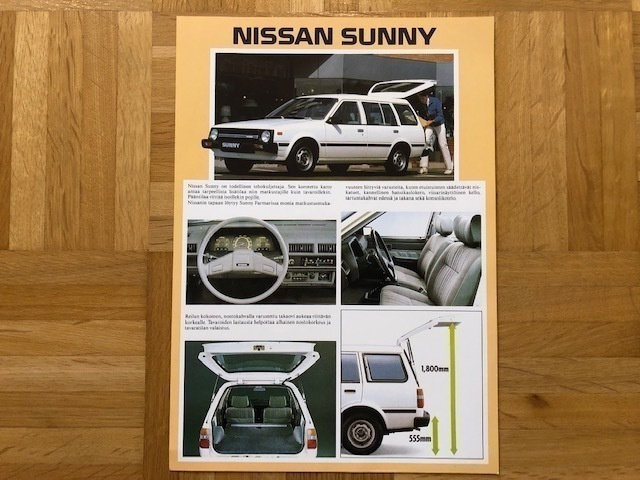 Esite Nissan Sunny B11 farmari