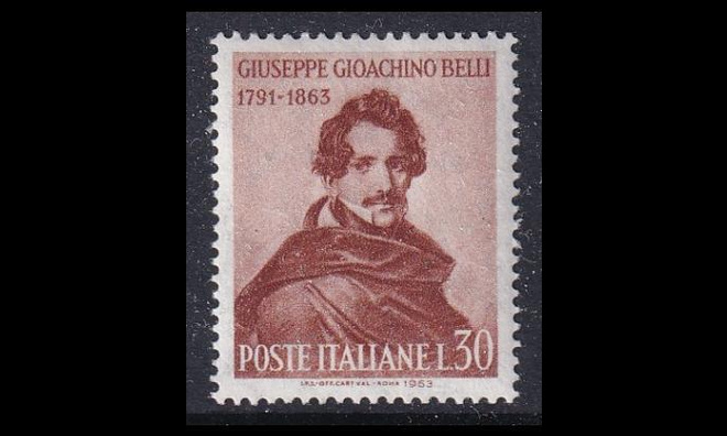 Italia 1154 ** Giuseppe Gioacchino Belli (1963)