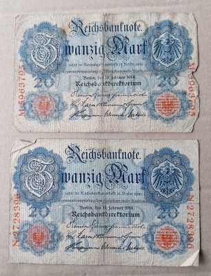 20 mark SAKSA - 2 kpl