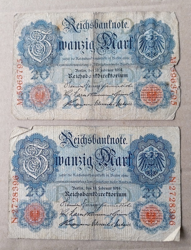 20 mark SAKSA - 2 kpl