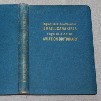 Ilmailusanakirja Englanti - Suomi 1949