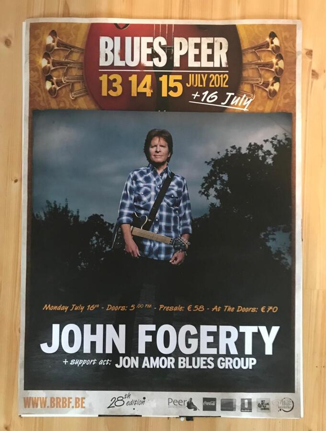 John Fogerty virallinen keikkajuliste, Blues Peer 2012