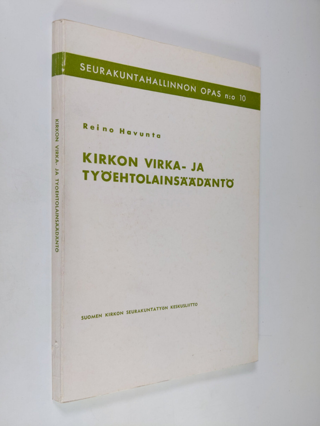 Reino Havunta : Kirkon virka- ja työehtolainsäädäntö