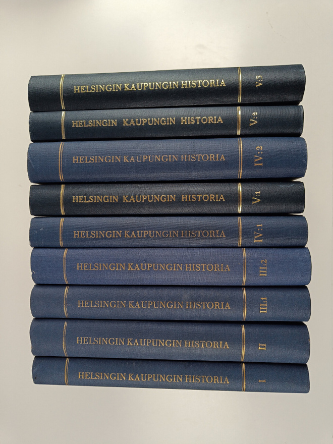 Ragnar Rosen : Helsingin kaupungin historia 1-5:3 (9 kirjaa)