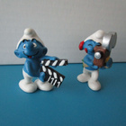 Vintage Schleich Smurffi figuurit, elokuvan tekijät, 2kpl - pikkukuva 1