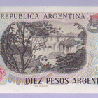 Argentiina 10 Pesos v.1983-84 UNC P-313 - pikkukuva 2