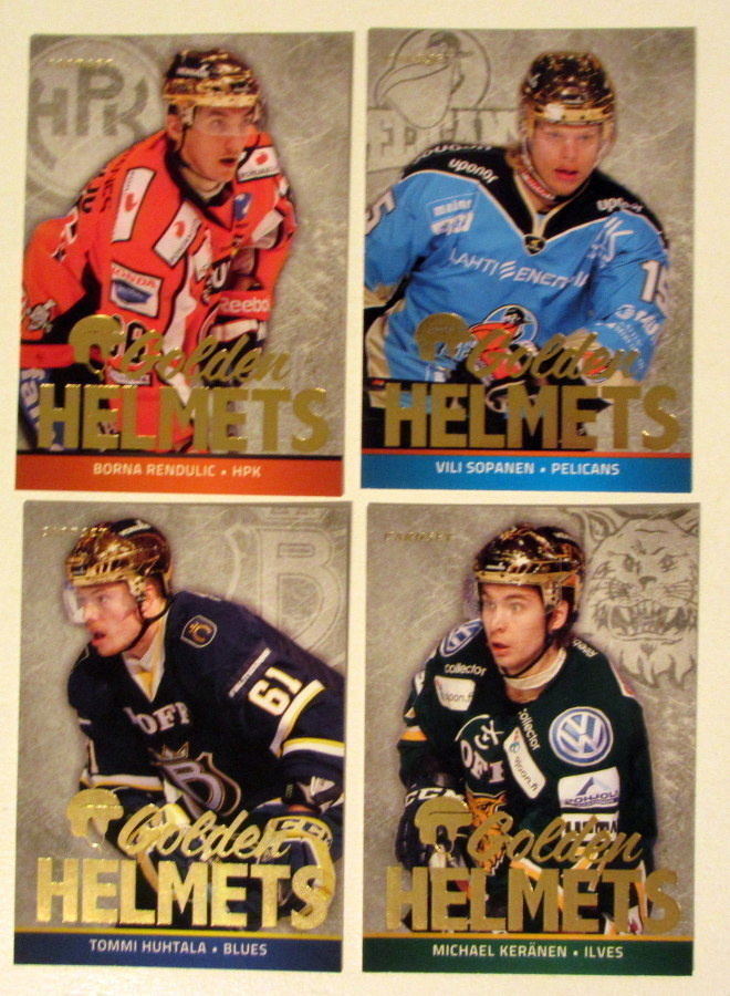 Cardset 2014-15 Golden Helmets kortteja