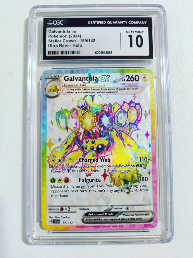 Galvantula ex - Stellar Crown 159/142 Ultra Rare Holo CGC 10