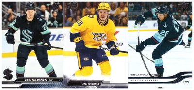 3 x EELI TOLVANEN Predators, Seatle Kraken