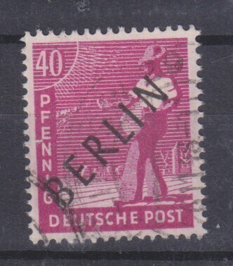 Saksa Länsi Berliini 1948 Mi 12 leimattuna Mi 10€ (4)