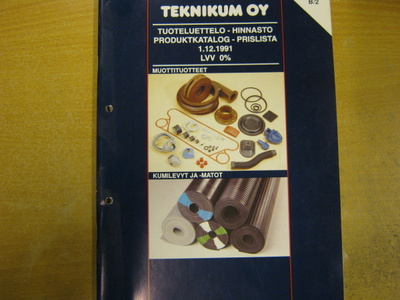 tuoteluettelo Teknikum 1991
