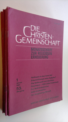 Die Christen-Gemeinschaft 1981 : Monatsschrift zur religi...