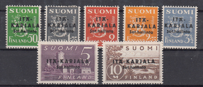 ITÄ-KARJALA 1941 Musta päällepainama Tylppä A