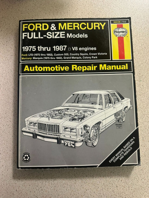 Haynes 36036 Ford & Mercury Full-Size 1975 - 1987 opas
