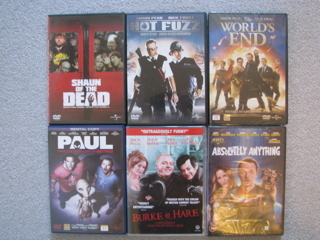 SIMON PEGG ELOKUVIA ( mm. Three Flavours Cornetto trilogy )