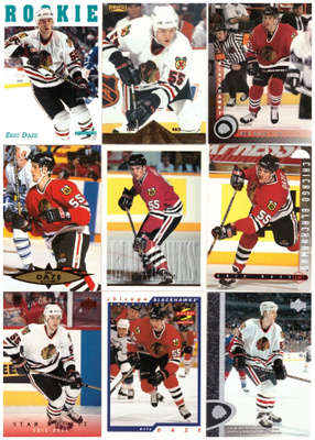 9 x ERIC DAZE Chicago Blackhawks