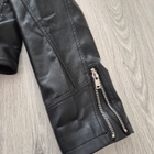 Musta Biker Keinonahkatakki / Nahkatakki keinonahkaa L - pikkukuva 4