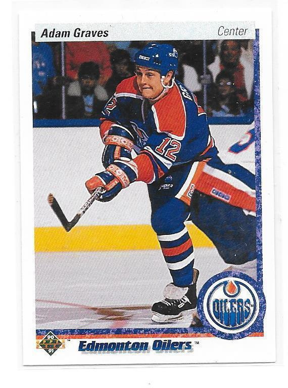 1990-91 Upper Deck #344 Adam Graves Edmonton Oilers RC