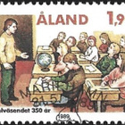 Åland 1989 Koululaitos 300 v EP leima Lape 036 - pikkukuva 1