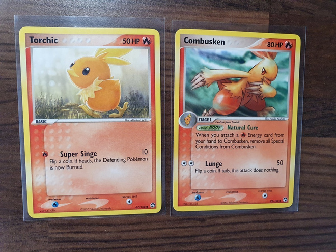 Pokemon Torchic 67/10 & Combusken 29/108