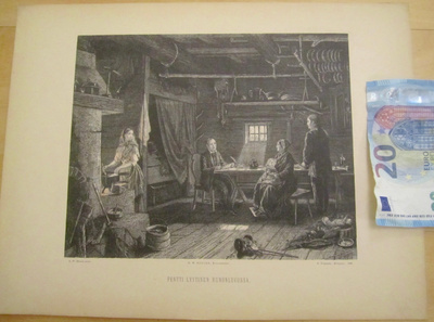 VANHA Gravyyri Ekman Pentti Lyytinen 1888 Edlund Tilgmann