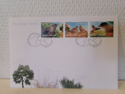 FDC- ensipäiväkuori - Maakuntalinnut - 2003