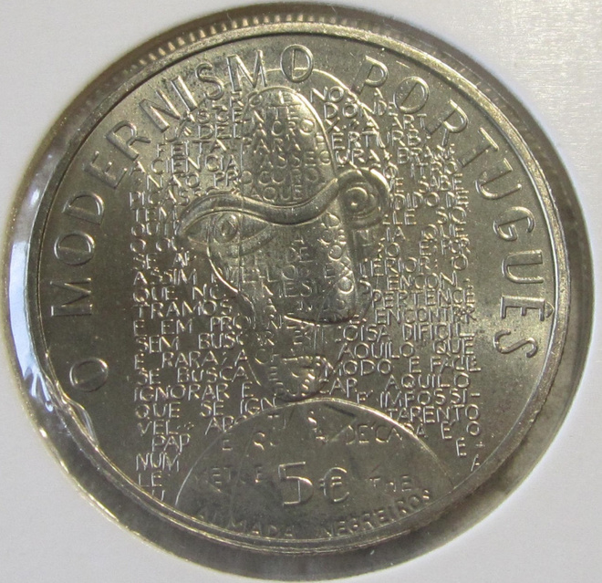 Portugal 2016 5,00 € - Modernismo (UNC)