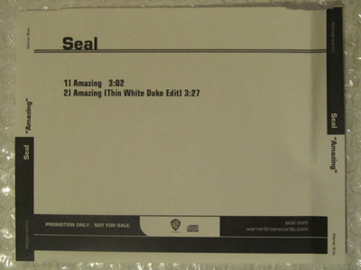 Seal • Amazing PROMO CDr-Single