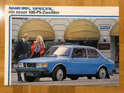 Esite Saab 99, noin 1977