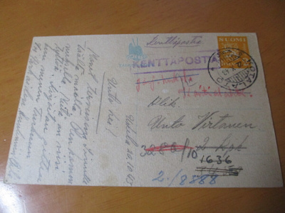 1943 Kotalato kp kortti