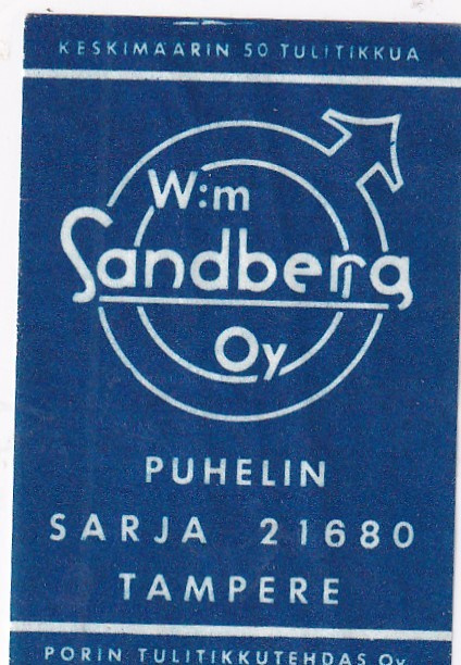 Tampere. W:m  Sandberg Oy  b508
