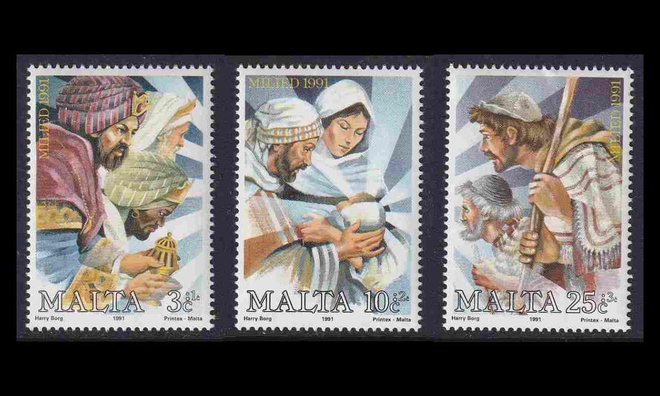 Malta 868-70 ** Joulu (1991)