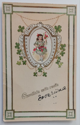 Pikkuleidi ja ruusuja, Uusi vuosi, art nouveau -tyyli, 1914