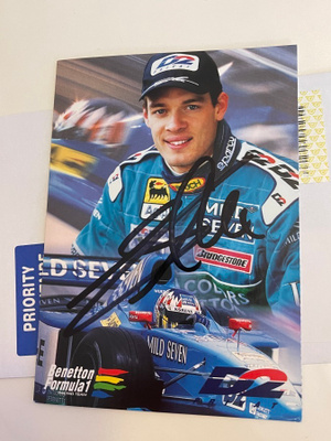 Alexander Wurz nimikirjoitus kuvassa