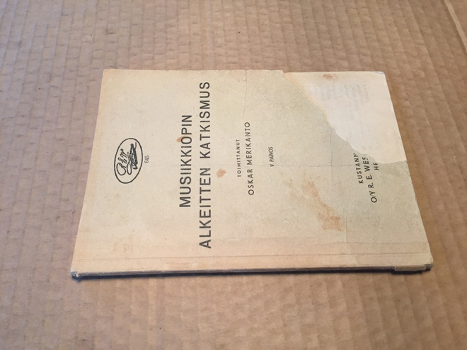 OSKAR MERIKANTO MUSIIKKIOPIN ALKEITTEN KATKISMUS 1923
