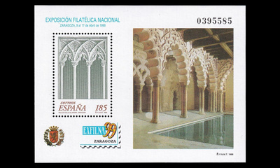 Espanja 3459BL74 ** Postimerkkinäyttely blokki (1999)